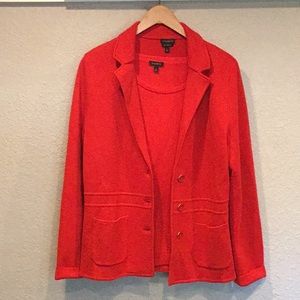 Talbots 2-piece Merino Wool Sweater Jacket & Merino wool Shell.